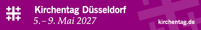 Banner Kirchentag Düsseldorf 5. bis 9. Mai 2027